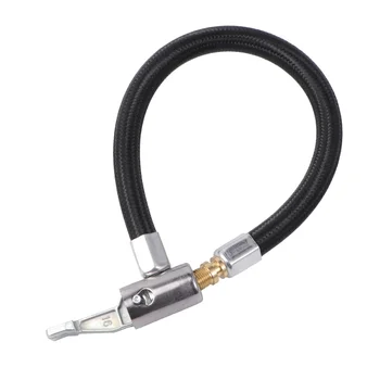 

Locking Air Chuck with Air Hose Inflator Adapter Extension Inflating Tubes for Pump of Bike Motorcycle Car Tire (20cm)