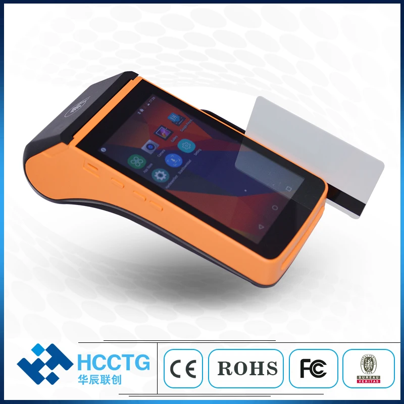 

4G wireless mobile EMV PCI POS System NFC+CHIP+MSR android handheld pos terminal device touch screen with 58mm printer P20L