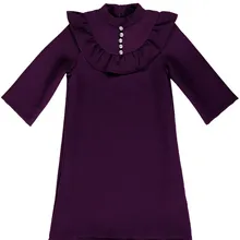 Платье для девочки Viva Baby D1511-2 баклажановый