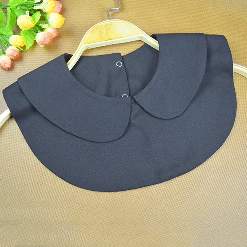 Рубашка поддельный съемный воротник ложный воротник лацкан съемный женская одежда - Цвет: Black