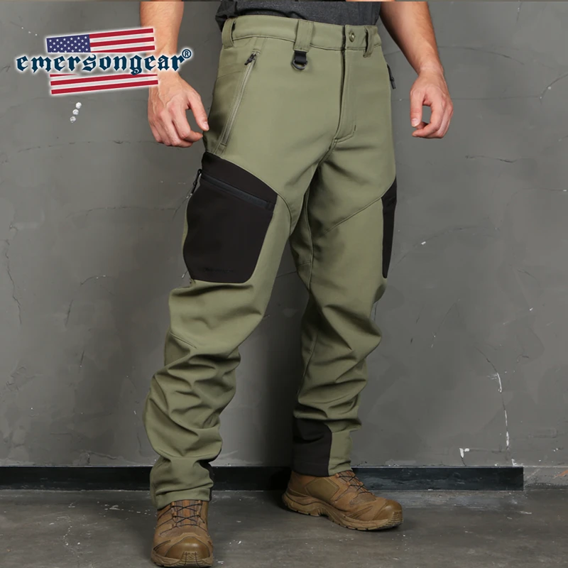 OD Emersongear уличные спортивные треккинговые брюки быстросохнущие дышащие походные альпинистские походные водонепроницаемые теплые зимние брюки - Цвет: OD