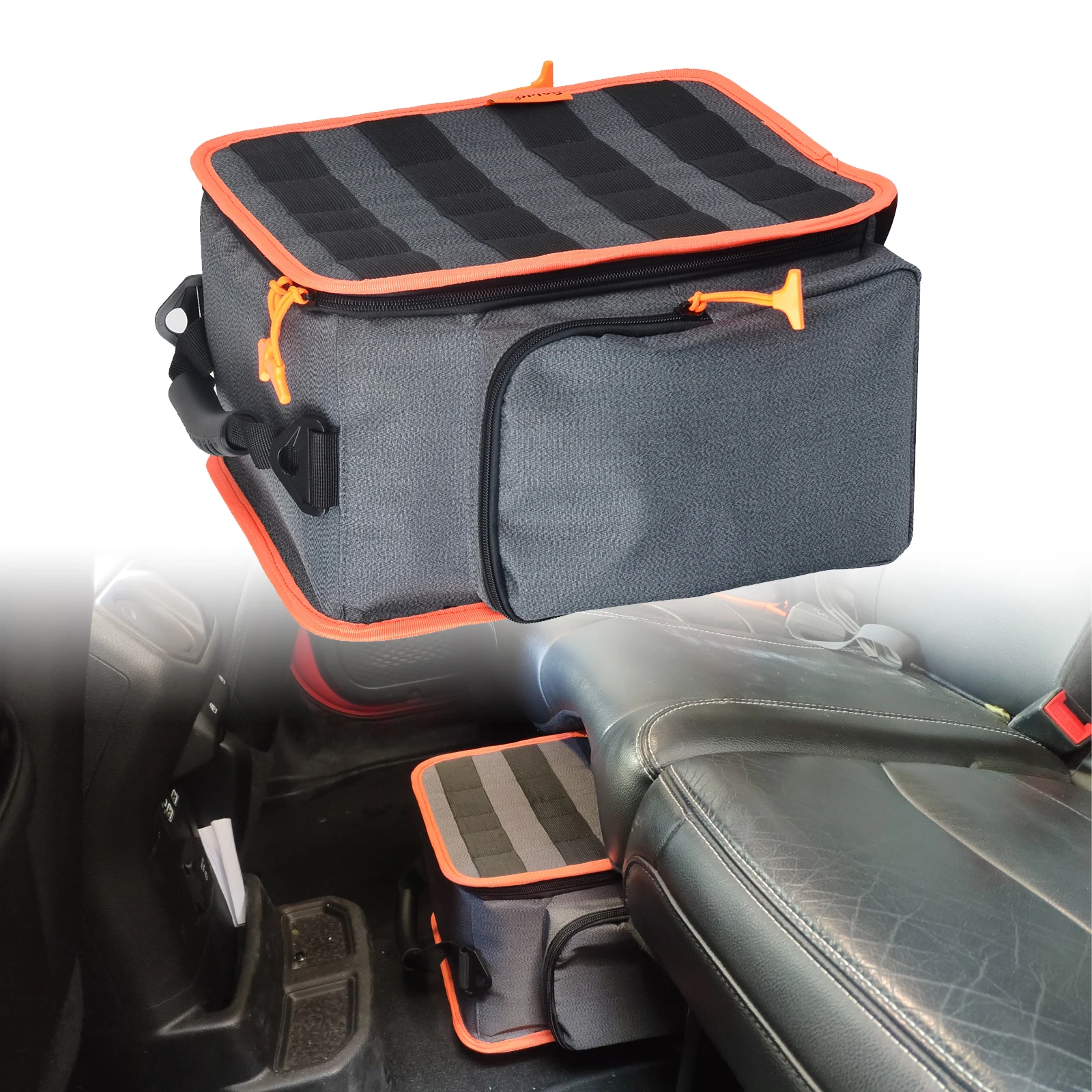 

UnderSeat Storage Pouch Bag Backseat Organizer Tool Bag for Wrangler JK JKU JL JLU Gladiator JT Sports Sahara Freedom Rubicon X