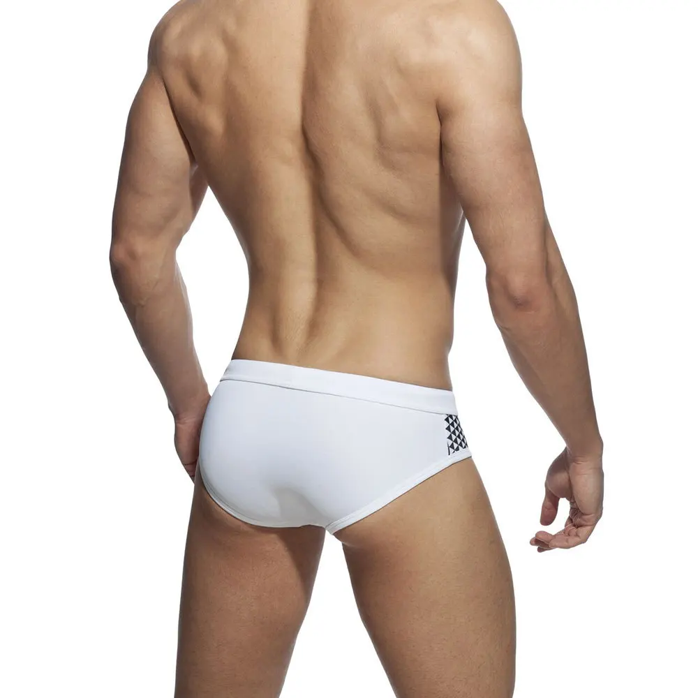 Black/White Men's Bikini Swimwear Simple Design Quality Briefs With/Without Sponge Pad Beach Shorts Athletics Swim Trunks swim trunks