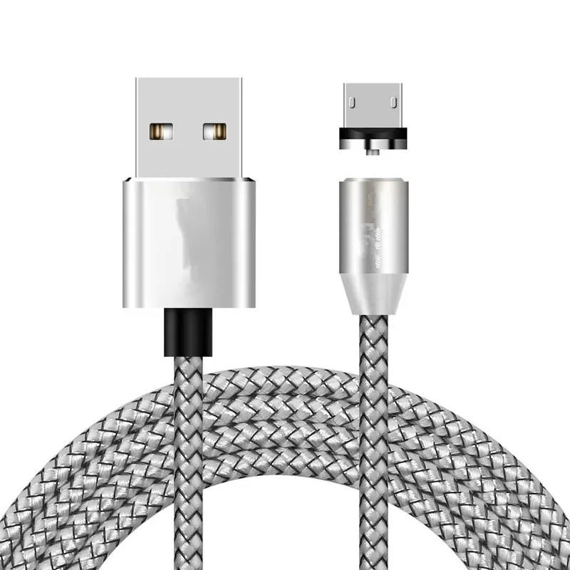 Кабель зарядного устройства для Android 3 м 2 м кабель Micro USB кабель 2 3 метра usb кабель для зарядки для Xiaomi MiPlay Redmi 6A 5A 7A 7 - Цвет: silve Micro Cable