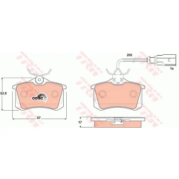 Колодки тормозные FORD GALAXY 95-06/SEAT ALHAMBRA 96-10/VW SHARA