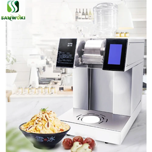 110V/220V 1200W Commercial 160kg/days Bingsu Machine Snow Ice