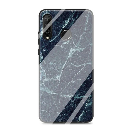 Чехол Nova4E 4 e из закаленного стекла с деревянным камнем и рисунком для телефона huawei Nova 4E 4e Защитный чехол противоударный - Цвет: A2