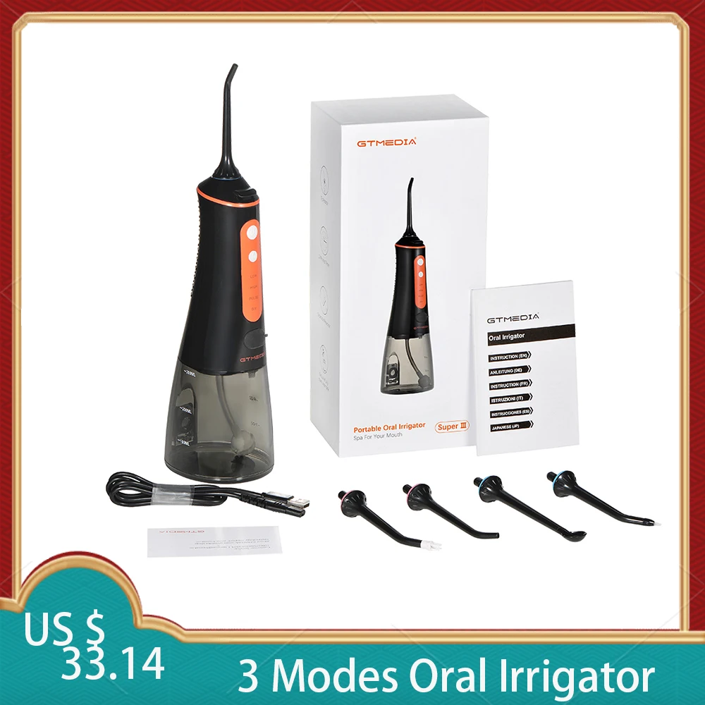 PROD 1005003471886932 GTMEDIA 3 Modes Oral Irrigator USB Rechargeable
Portable Dental Water Jet Water Flosser Jet 300ml Irrigator Dental
Teeth Cleaner PROD 1005003471886932 GTMEDIA 3 Modes Oral Irrigator USB Rechargeable
Portable Dental Water Jet Water Flosser Jet 300ml Irrigator Dental
Teeth Cleaner