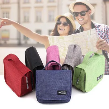 

Pouch Portable Storage Case Luggage Suitcase Terylon Travel Storage Bag Organizer Hanger Bathroom Cosmetic Bag Case