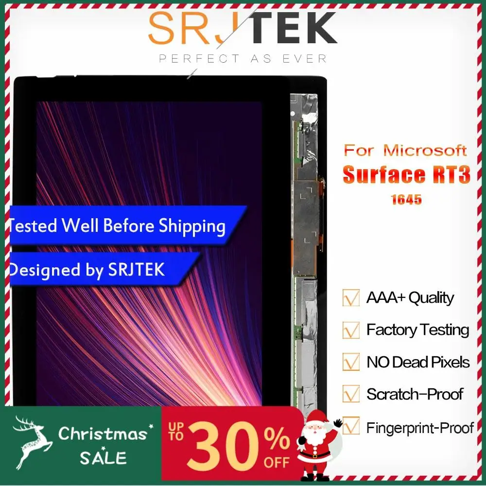 SRJTEK 10," для microsoft Surface 3 RT RT3 1645 ЖК-дисплей сенсорный экран дигитайзер матрица сборка Замена RT3 ЖК-дисплей