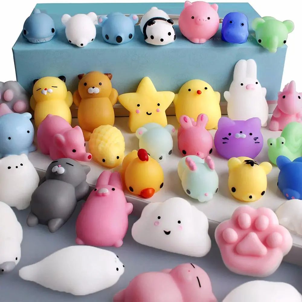 10 шт./компл. мягкая игрушка милые животные Mochi сжимаемые антистрессовые игрушки