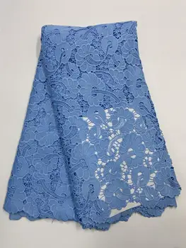 

2020 Hot Sale African Lace Fabric High Quality with Rhinestone French Net Lace Embroidered Guipure Lace Fabric For Wedding