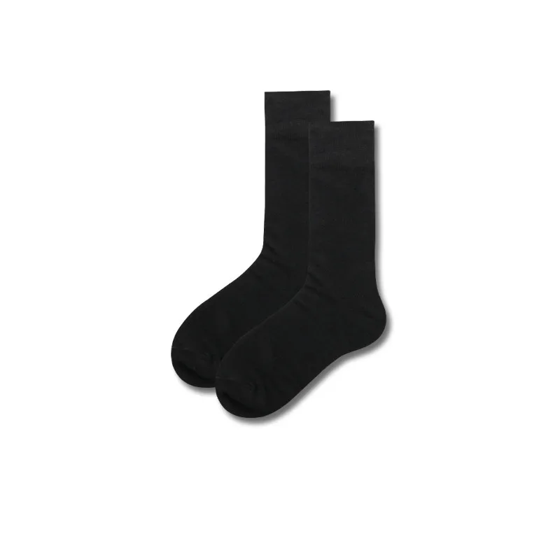 Носки-трубы, мужские черные носки, официальные носки, подарки для мужчин, деловые мужские уличные носки, модные мужские черные носки-трубы