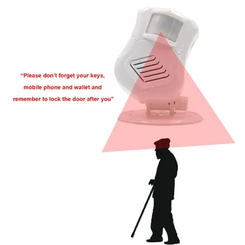 

Audio Doorbell Motion Sensor activated Sound Shop Welcome Door Bell Entry Alarm Visitor Greeting Doorbell Wireless Door Chime