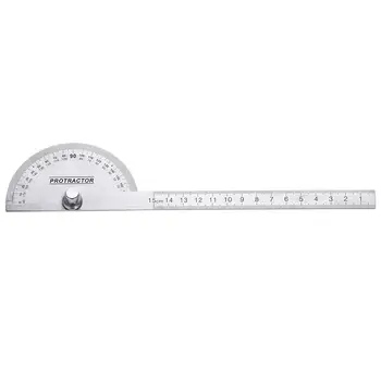 

150mm Multifuctional Stainless Steel 180 Degree Protractor Round Head Angle Finder Ruler Swing Arm Protractor Measuring Tools