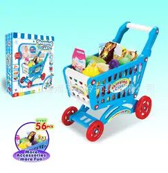 Детская корзина для покупок, игрушка для девочек, супермаркет, коляска, игровой домик, детская мини-кухня, набор игрушек, горячая Распродажа