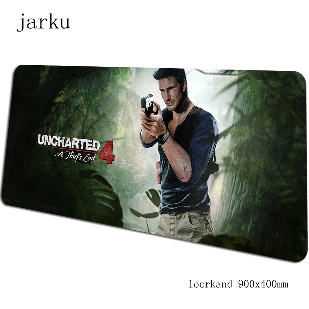 Uncharted коврик для мыши геймер 900x400x2 мм подарок для мальчика notbook коврик для мыши игровой коврик для мыши Коврик для мыши стол для мыши Kawaii padmouse аксессуары - Цвет: Size 900x400X2MM