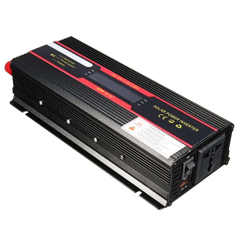 Inversor do Carro Potência de Pico Transformador de Tensão Inversor + Display v a 110 Inversor - 24 Lcd 12 v 220 6000 w 7 6000 w potência de pico inversor transformador