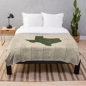 

Texas Parks Blanket Wool Flannel Plush Blanket Bedspread For office Sherpa Blanket Couch Quilt Cover Travel