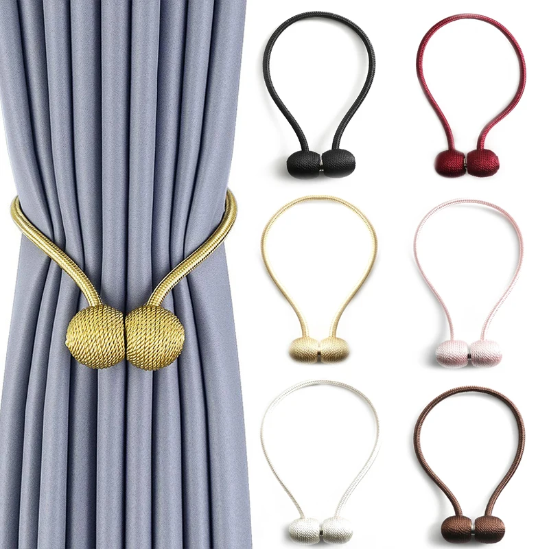 1 pcs new Magnetic Ball New Pearl Curtain Simple hanging ball curtain clip curtain pearl tie rope Clips Holder curtain accessory 1 pcs new Magnetic Ball New Pearl Curtain Simple hanging ball curtain clip curtain pearl tie rope Clips Holder curtain accessory