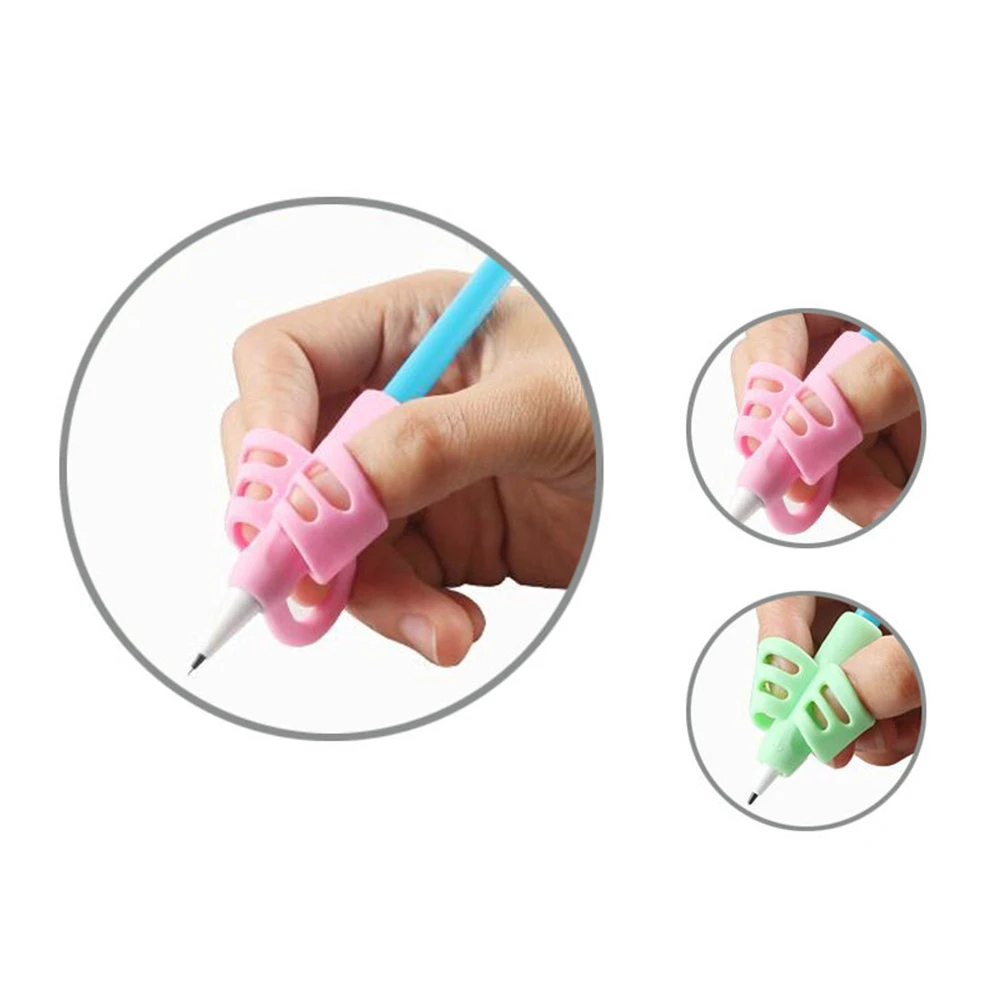 

Finger Pen Pencil Holder Help Learn Hold Grip Silicone Writing Tool
