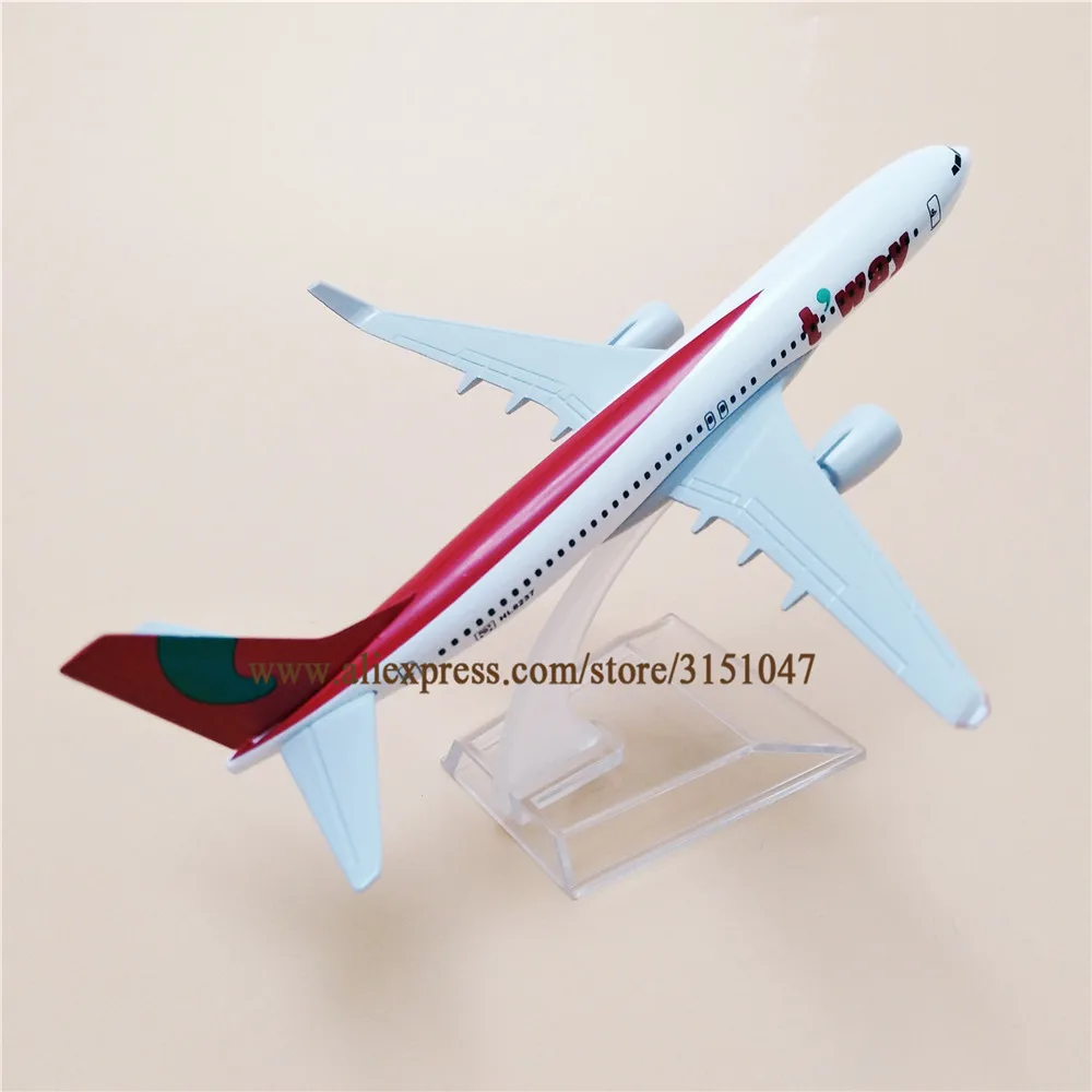 16 см сплав металл воздух корейский T'way Airlines B737 Boeing 737 Airways модель самолета Модель самолета Стенд самолет детские подарки