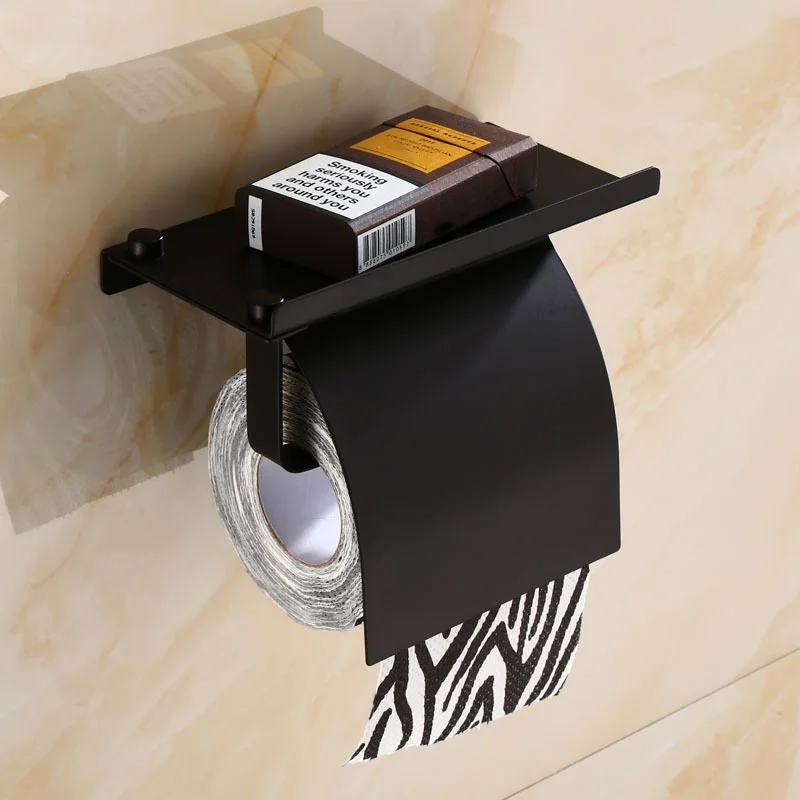 Bathroom Paper Phone Holder Shelf Stainless Steel Toilet Wall Mount Mobile Phones Towel Rack Accessories | Обустройство дома