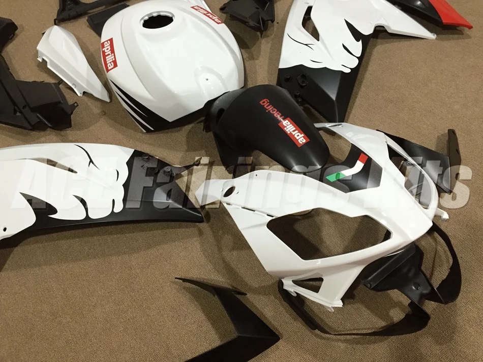 ABS литья под давлением обтекатель комплект подходит для Aprilia RS125 06 07 08 09 10 11 RS4 РСВ 125 2006-2011 Обтекатели женский костюм из двух вещей черно-белый