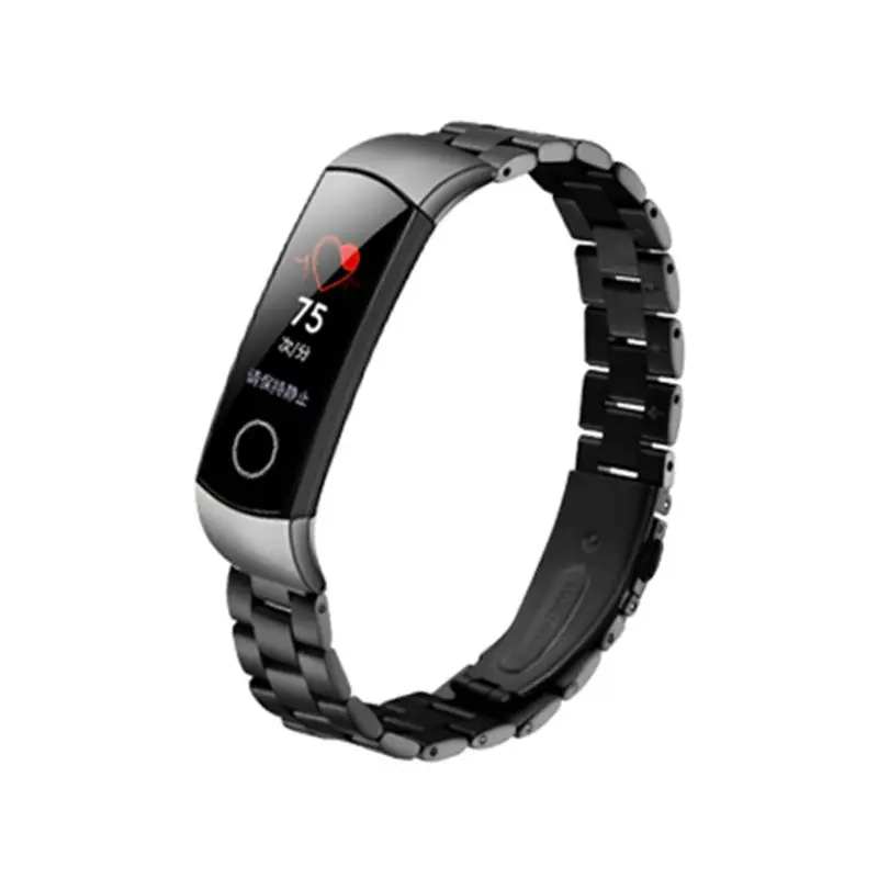 Stainless Steel Watchband Quick Release Wrist Strap Bracelet Replacement for Huawei Honor Band 5 Accessories Stainless Steel Watchband Quick Release Wrist Strap Bracelet Replacement for Huawei Honor Band 5 Accessories