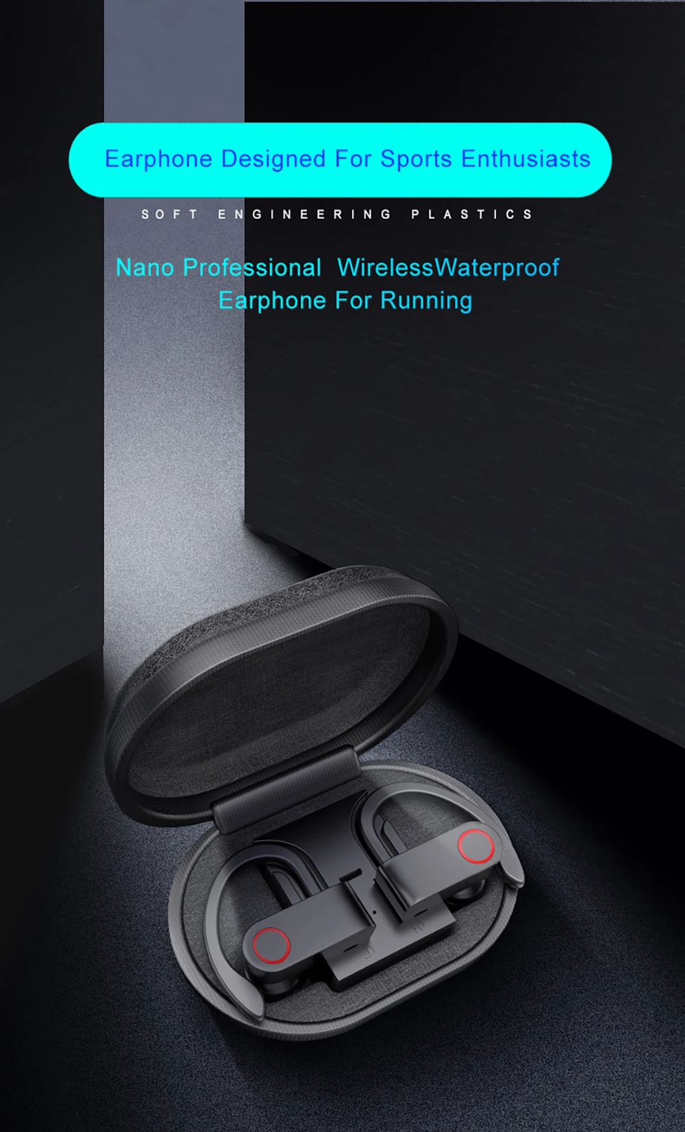 Беспроводные bluetooth-наушники Heaton A9 TWS с зарядным устройством, Bluetooth наушники V5.0, настоящие стереонаушники с микрофоном