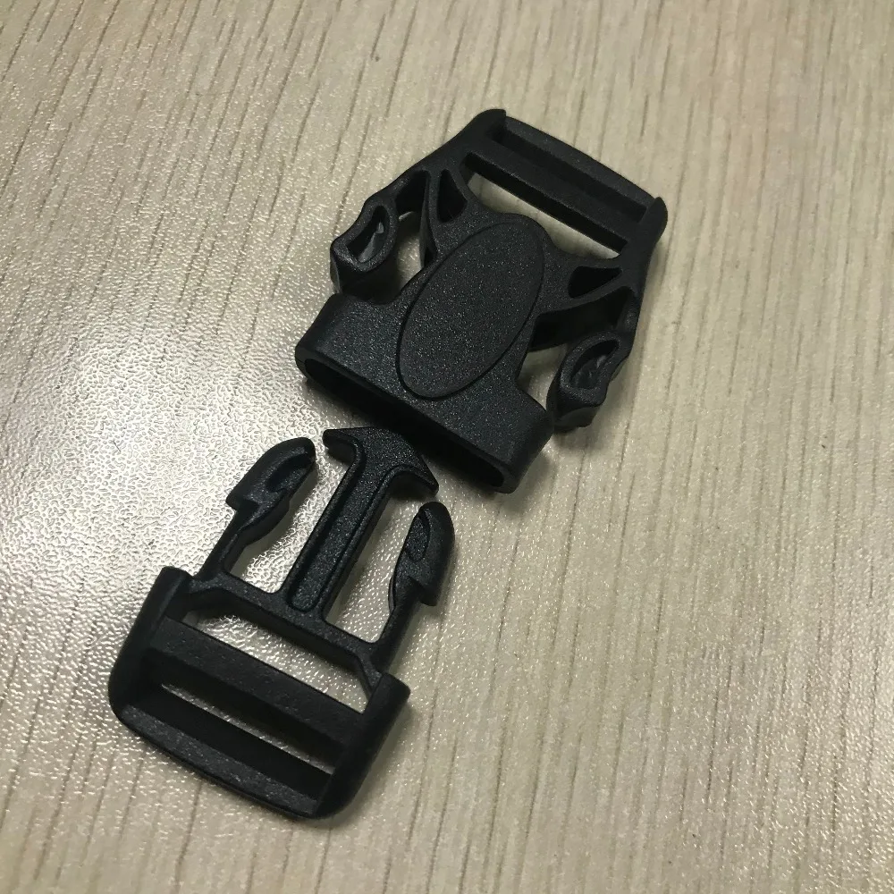 UESH-1 Replacement Belt Connecting Black Plastic Quick Release Buckle