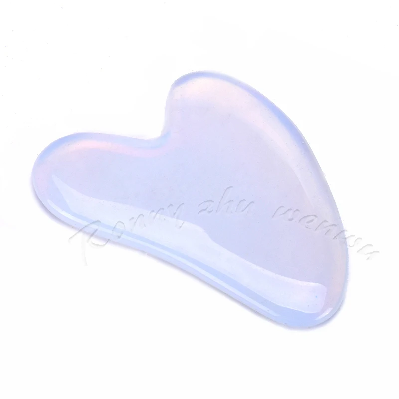 

Handmade Guasha Board Opalite Stone Scraper Chinese Gua Sha Massage Tool For Neck Back Body Acupuncture Pressure Therapy