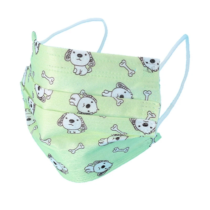

100PCS Random Color Children Disposable Masks Dust Masks Non-Woven Masks Individual Packaging