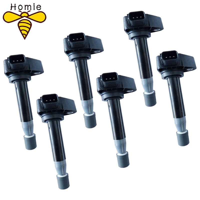 6 шт. высококачественное зажигание катушка 30520-RCA-A02 30520-P8E-A01 для Honda Legend Accord поток Одиссеи для Civic Pilot Ridgeline