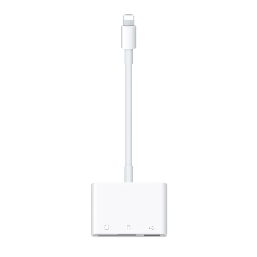 Красный Многофункциональный SD TF карта IOS для Iphone Ipad светильник-ning OTG конвертер камера адаптер кард-ридер - Цвет: Красный