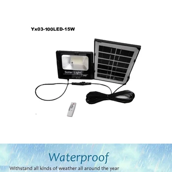 

solar light lamp floodlight LED New Powered Outdoor Waterproof Garden 3 Mode LED Security Wall Lamp indoor remote timer split ca