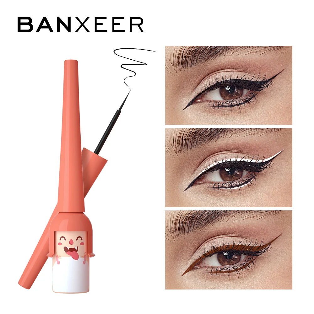 BANXEER delineador de ojos líquido para mujer, delineador de ojos colorido, resistente al agua, de larga duración, 3 colores, de maquillaje|Delineador de ojos| - AliExpress