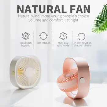 

Pocket Fan Portable Mini Personal Desk Fan Folding Fan USB Table Fan Handheld Personal Fan Noiseless Fan ABS Cute Delicate 2020