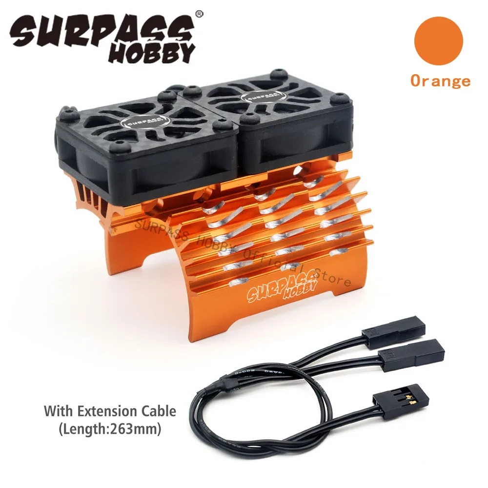 Dissipateur De Chaleur Avec Ventilateur Pour Moteur RC 1/10 - 36 Mm - Aluminium, Détection Automatique 40°C