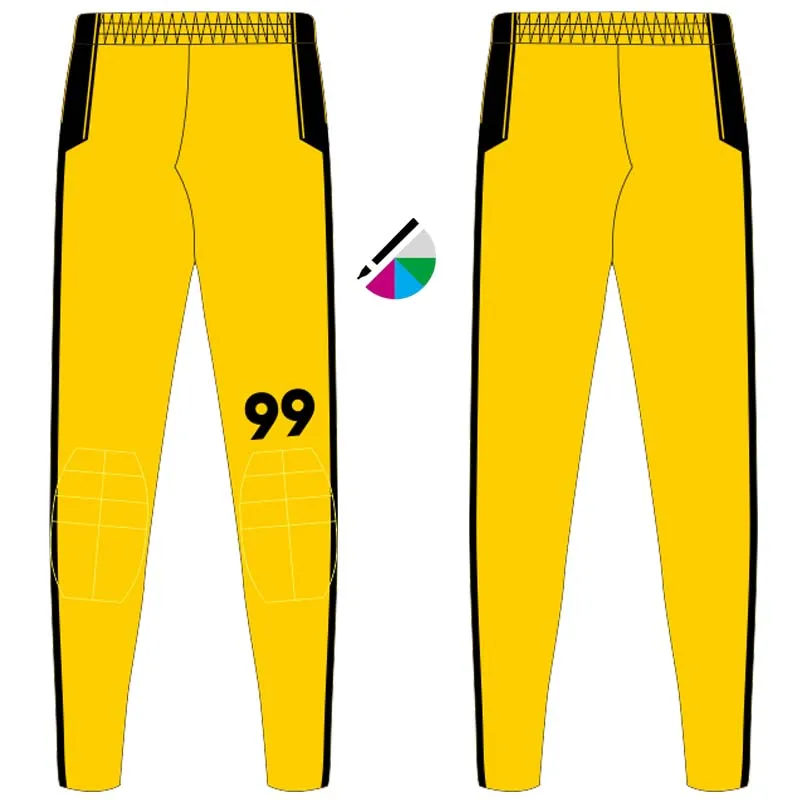 yellow Профессиональные футбольные брюки вратаря для детей и взрослых; спортивные тренировочные брюки для вратаря - Цвет: yellow