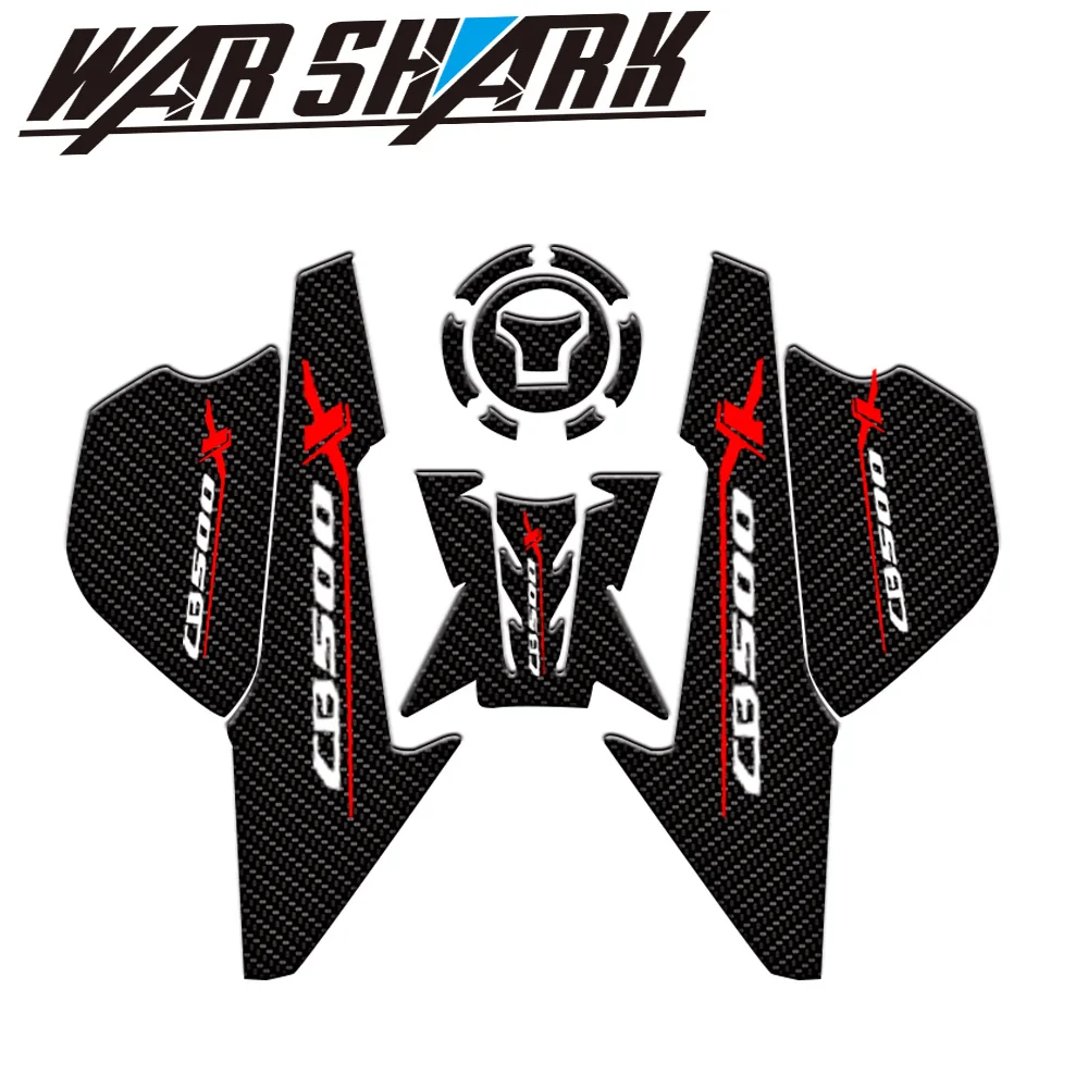 

NEW 3D Motorcycle Anti slip Tank Pad Sticker Pad Side Gas Knee Grip Protector For HONDA CB500X CB 500X CB 500 X 2019
