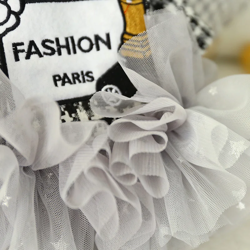 珍珠花边香风呢子裙13