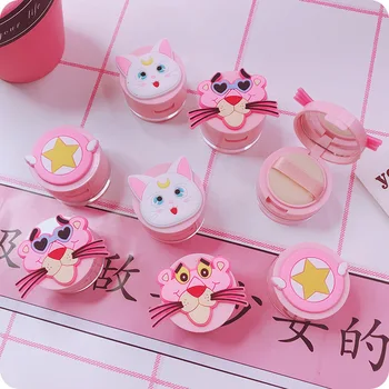 

3g/5g Mini Cartoon Plastic Loose Powder Jar With Sifter Empty Cosmetic Container Makeup Compact Portable Loose Powder Box