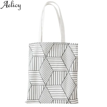 

Aelicy Crossbody Bags For Women 2019 one-shoulder Canvas double-sided Cloth Bag Leather Shoulder Bag Luxury Women Bag Designer