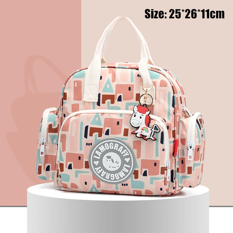 Style B 02 Модная сумка для мам, подгузник, Большая вместительная сумка для малышей, сумка для путешествий, рюкзак, дизайнерская сумка для ухода за ребенком - Цвет: Style B 02