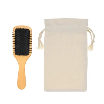 

Comb Hair Comb Square Air Cushion Comb Wooden Spa Massage Natural Wood Inserts Combs Anti-static Suitable for Ladies Men