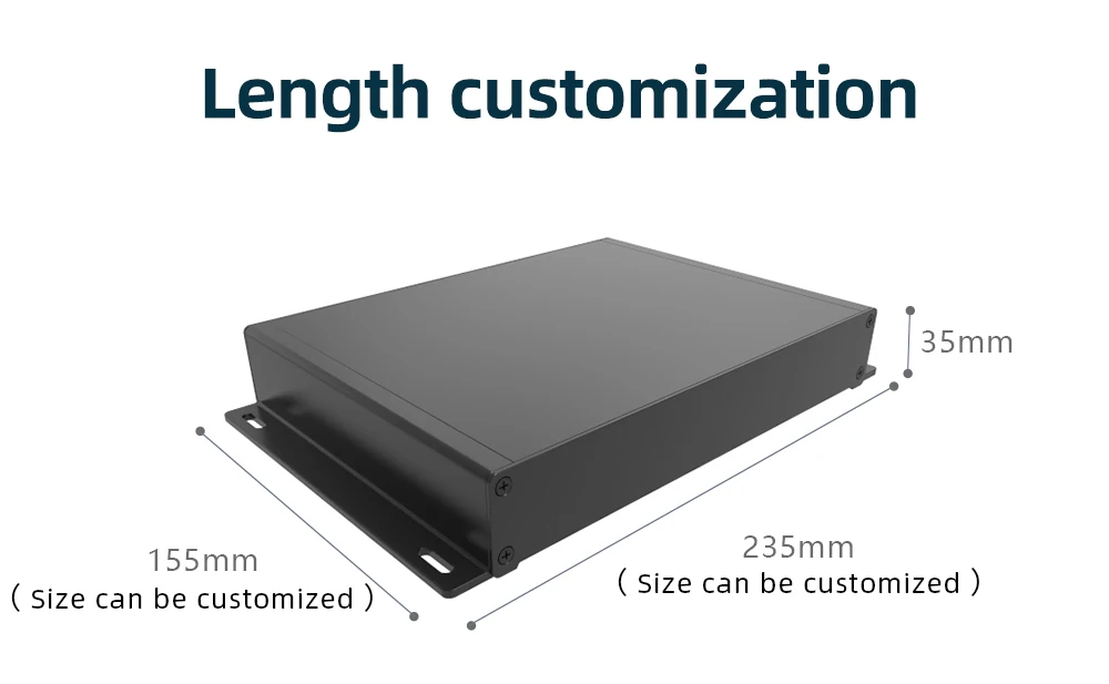 gabinete extrudido, instrumento para caixa de comunicação g03 246*55mm