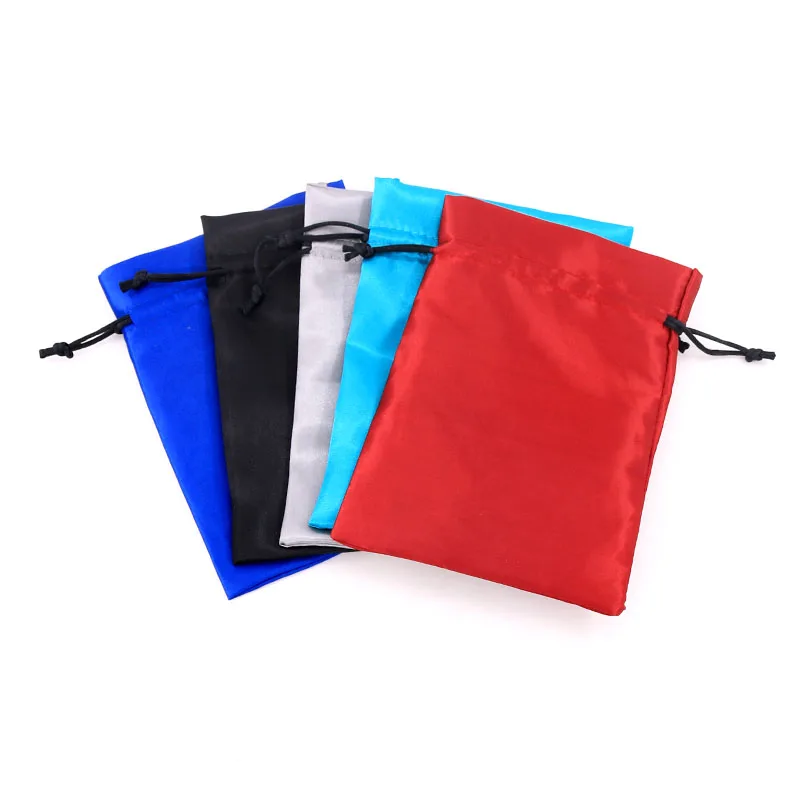 

10pcs/lot Multicolor Satin Cloth Bag Candy Gift Bags 8x10cm Wedding Party Favor Pouch Christmas Decoration Packaging Bags