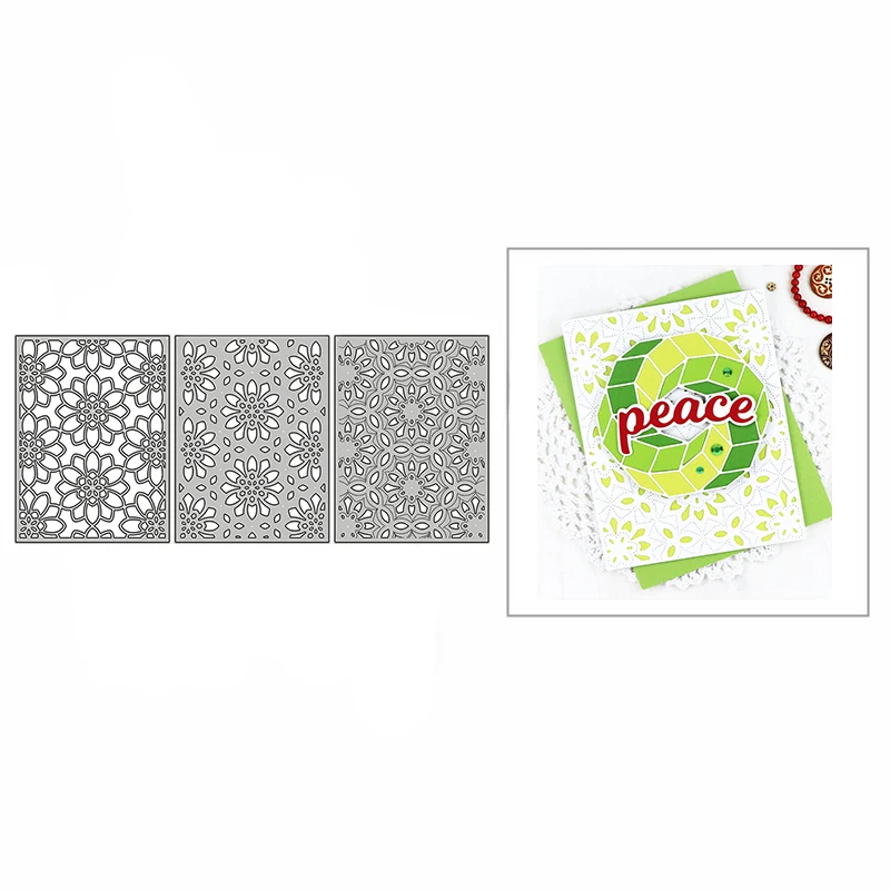 New Layer Blossom Flower Frame Background 2020 Metal Cutting Dies for DIY Scrapbooking and Card Making Embossing Craft No Stamps | Дом и сад