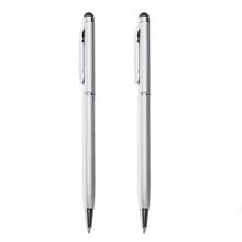 2 шт емкостная ручка сенсорный экран Стилус карандаш для телефона планшета серебро